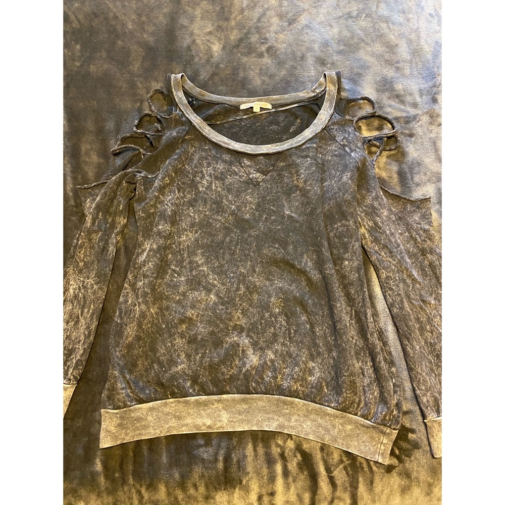 Oversized distressed sweater